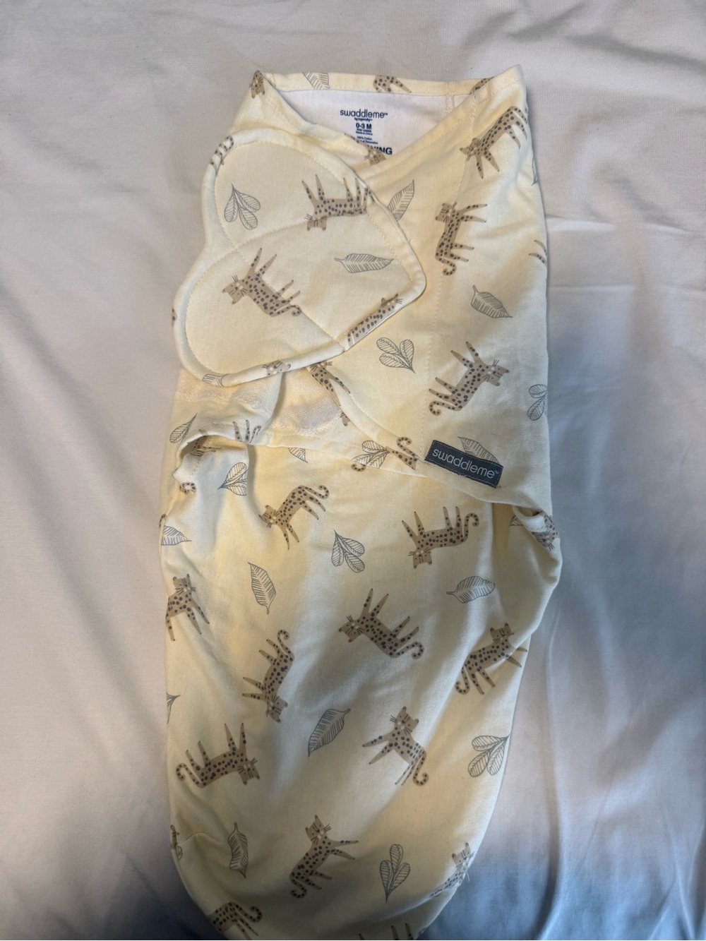 SwaddleMe Cream and Brown Giraffe-Print Sleep Sack
